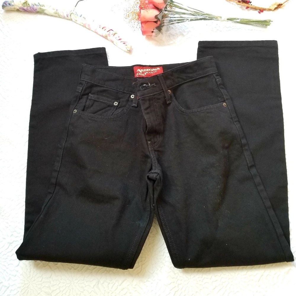 Arizona Jean Co. Slim Straight Black Jeans